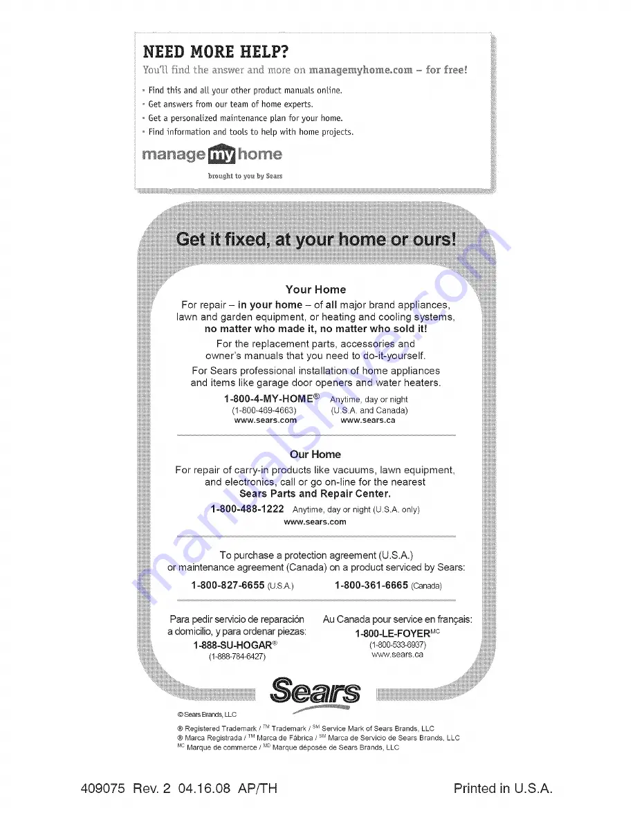 Craftsman 917287050 Operator'S Manual Download Page 64