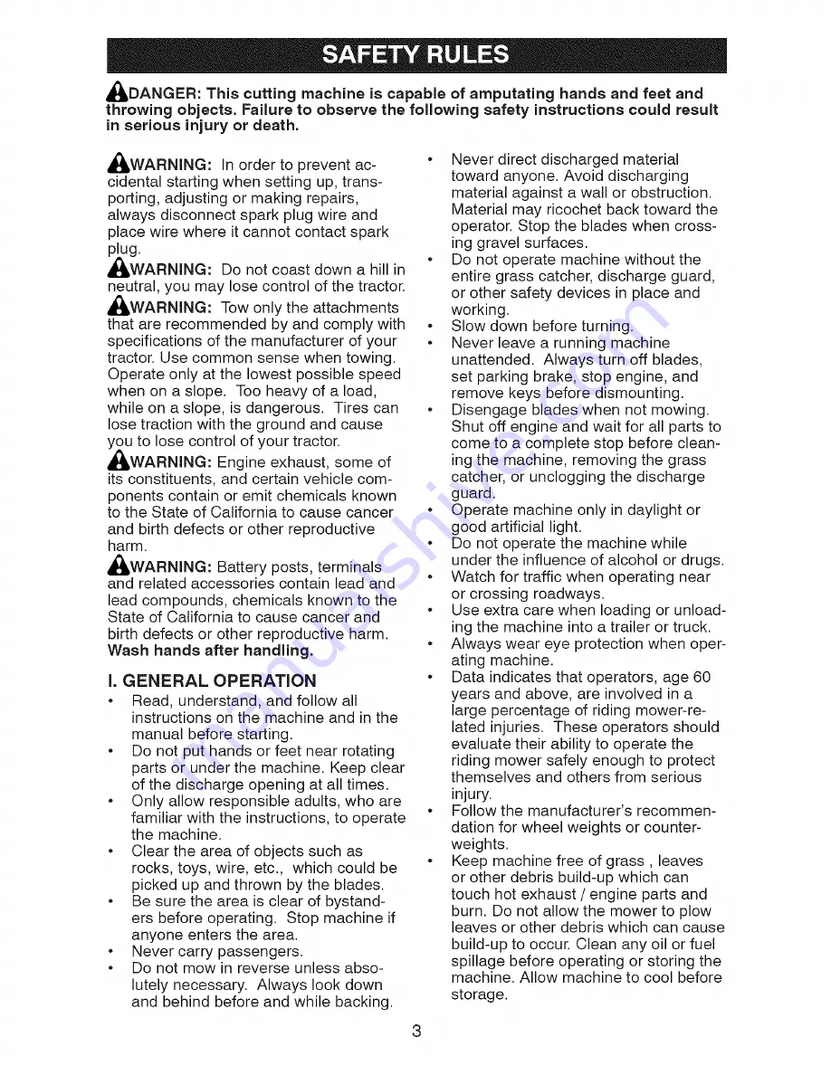 Craftsman 917287130 Operator'S Manual Download Page 3