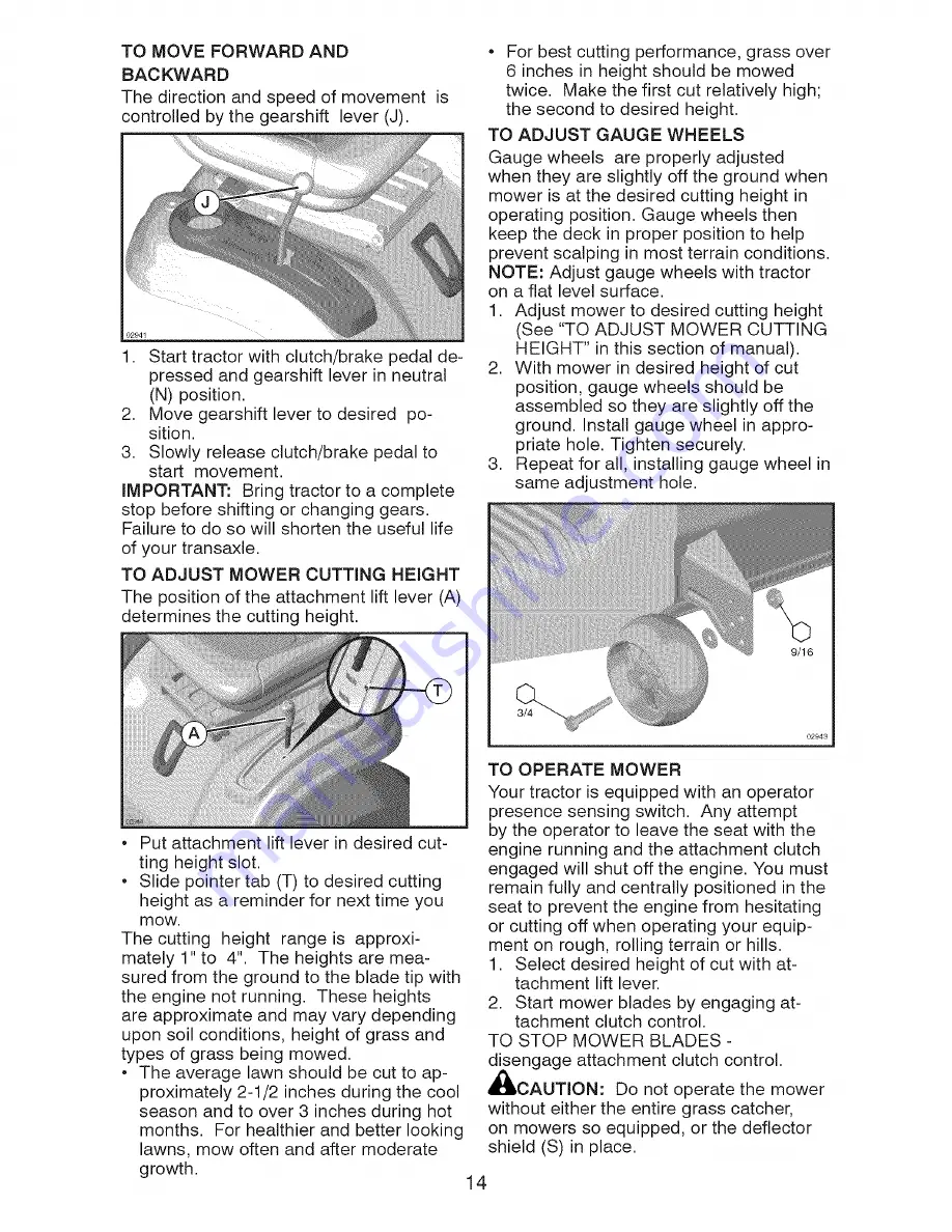 Craftsman 917287130 Operator'S Manual Download Page 14