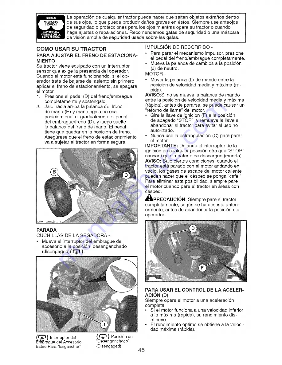 Craftsman 917287130 Operator'S Manual Download Page 45