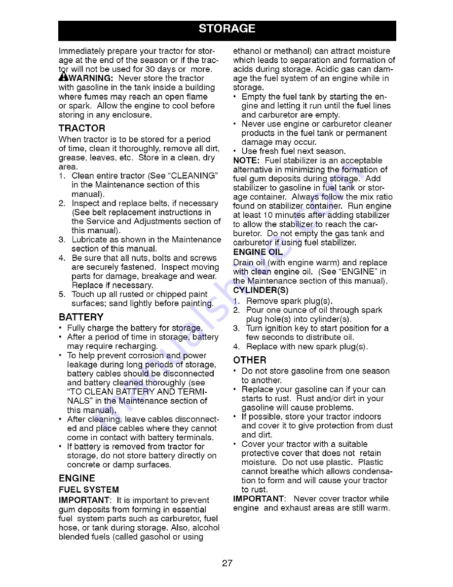 Craftsman 917288260 Operator'S Manual Download Page 27