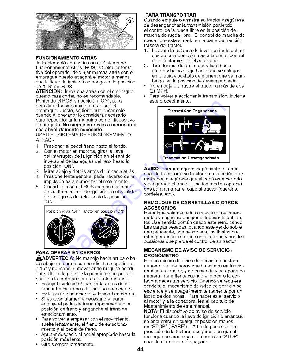 Craftsman 917288260 Operator'S Manual Download Page 44