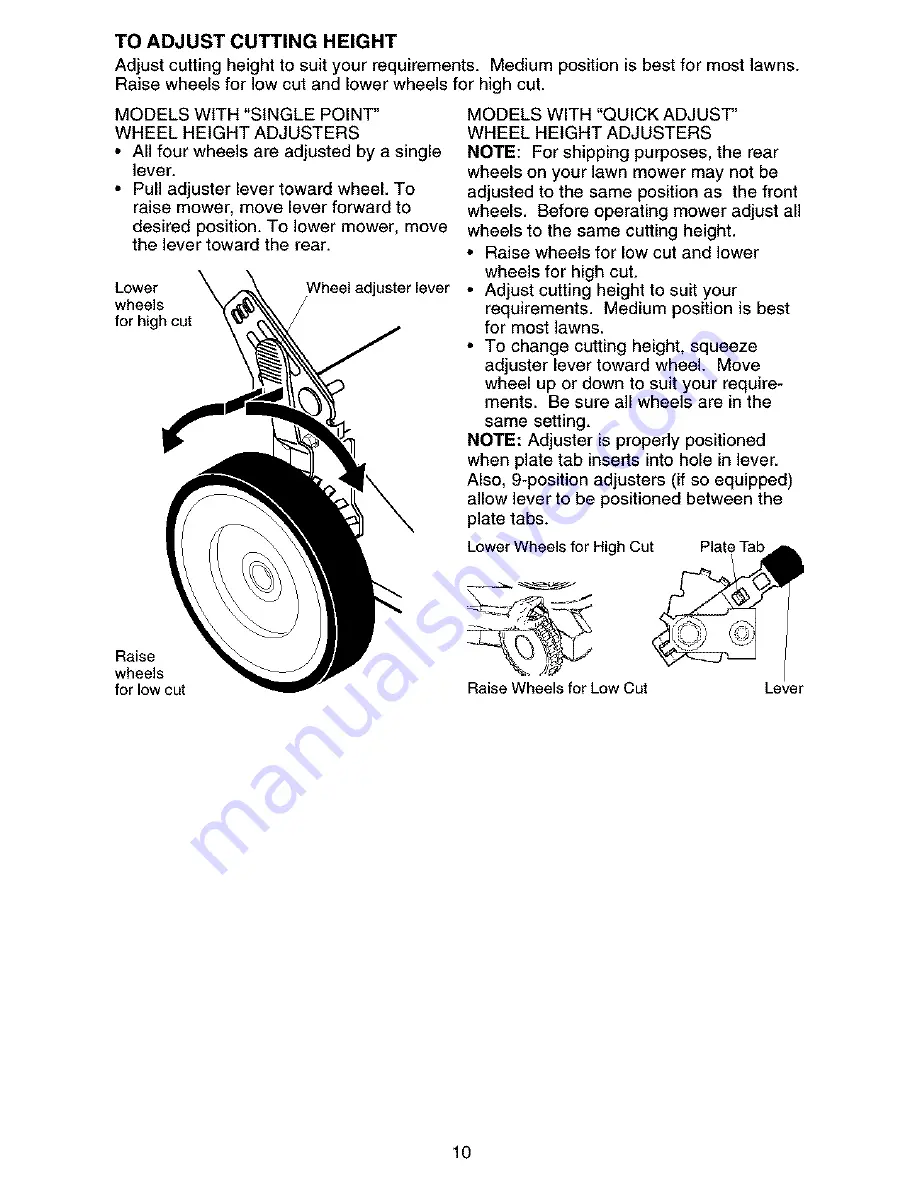 Craftsman 917376751 Operator'S Manual Download Page 10