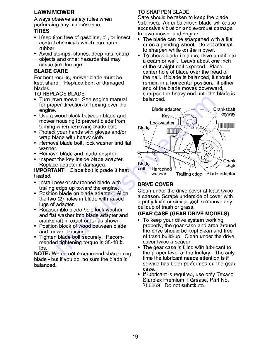 Craftsman 917376751 Operator'S Manual Download Page 19