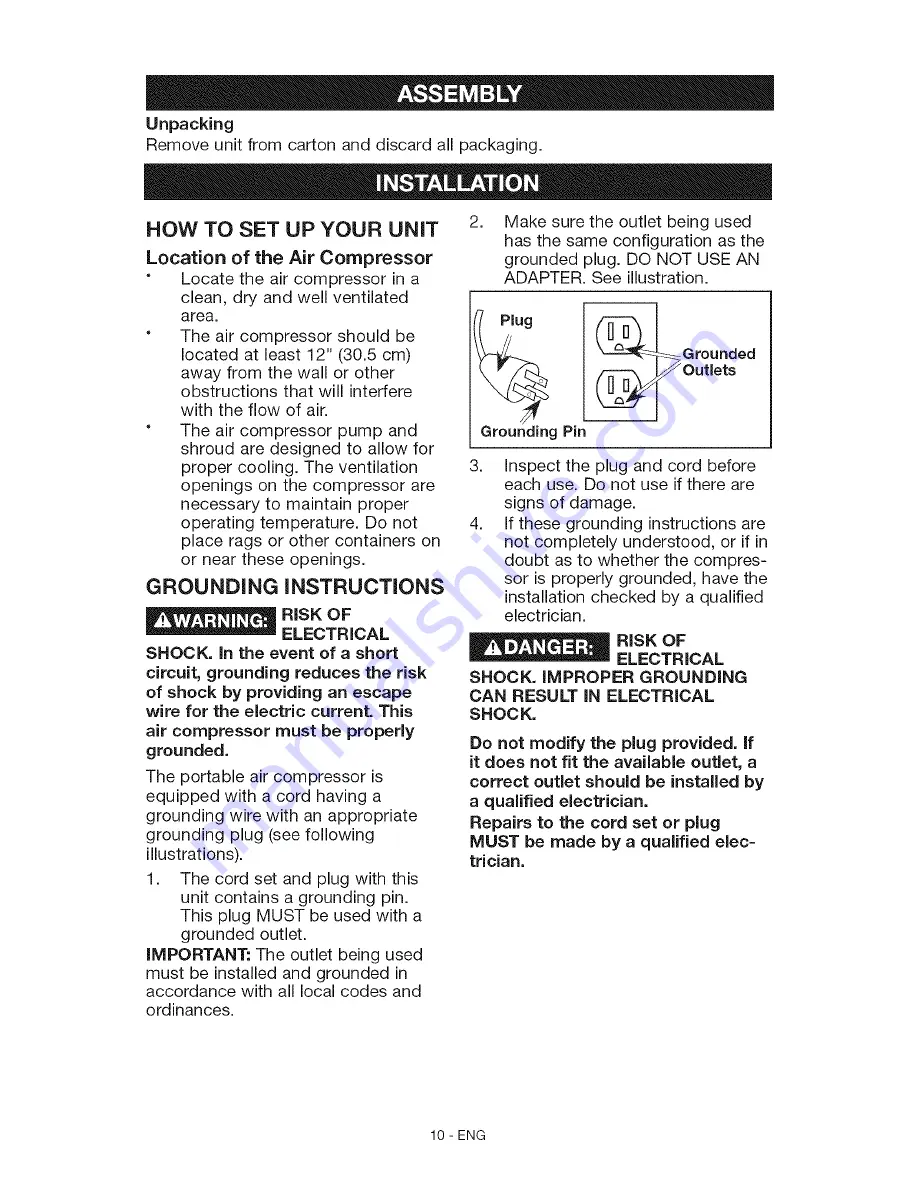 Craftsman 919.152162 Owner'S Manual Download Page 10