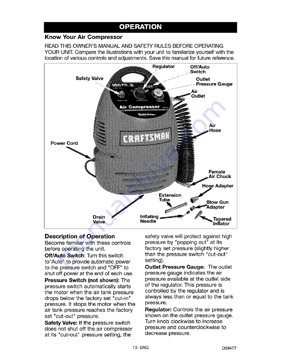 Craftsman 919.152390 Owner'S Manual Download Page 13