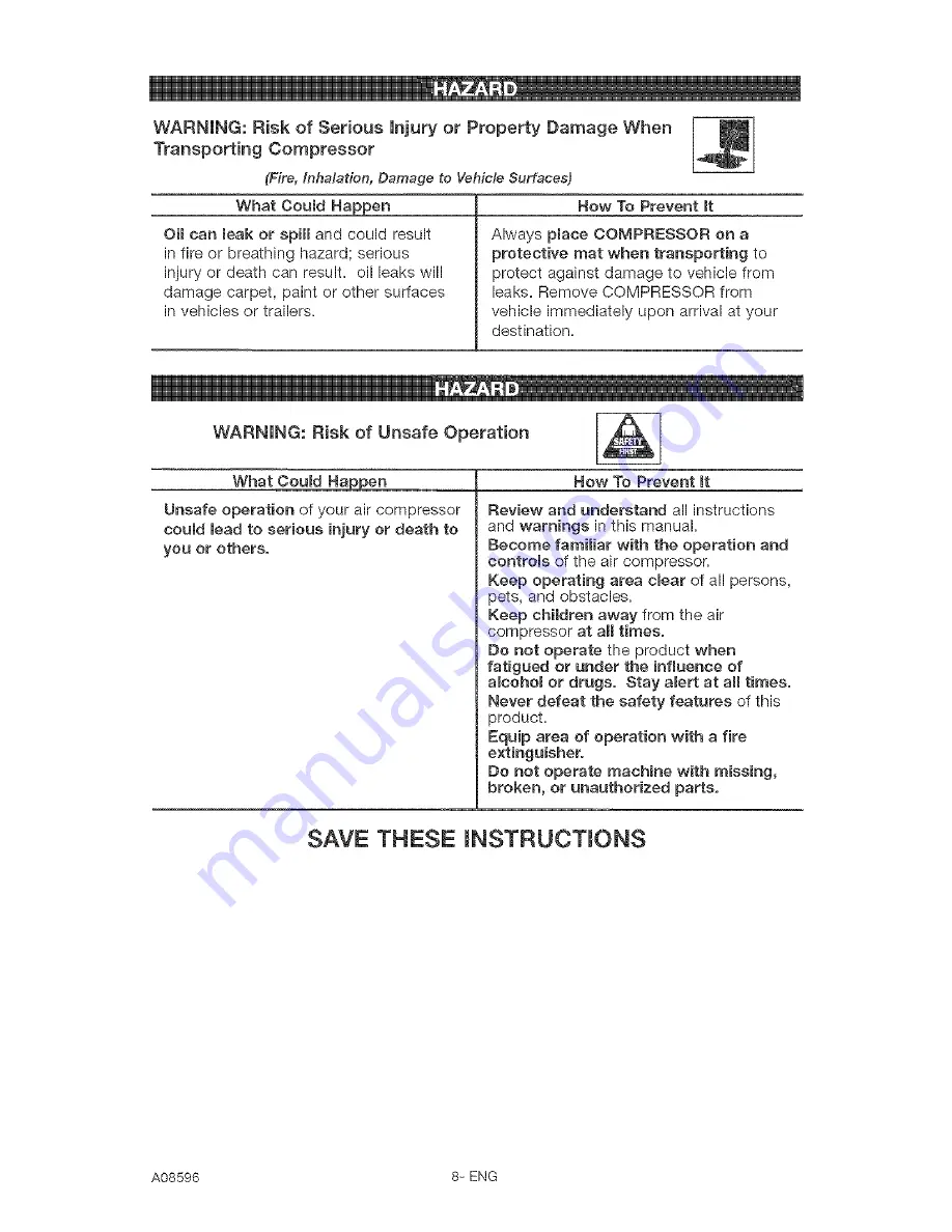 Craftsman 919.165381 Owner'S Manual Download Page 8