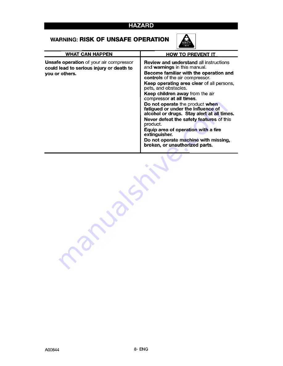 Craftsman 919.165570 Owner'S Manual Download Page 8