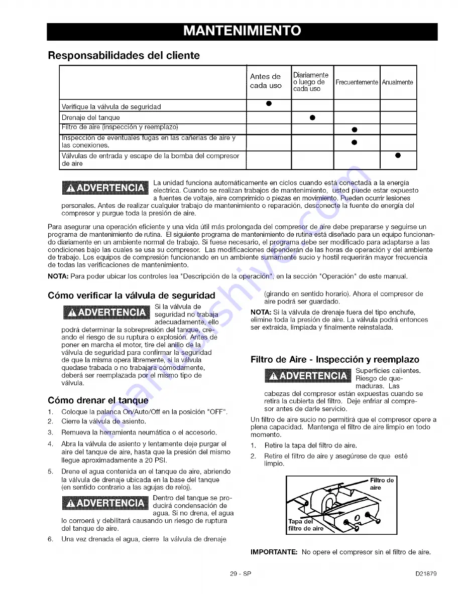 Craftsman 919.165610 Operators Скачать руководство пользователя страница 29