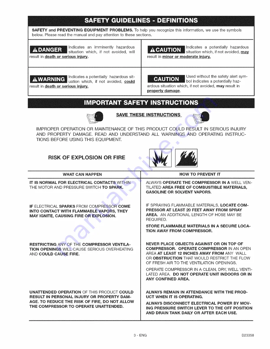 Craftsman 919.167310 Operator'S Manual Download Page 3