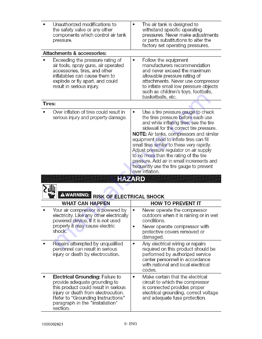 Craftsman 919.167610 Owner'S Manual Download Page 6