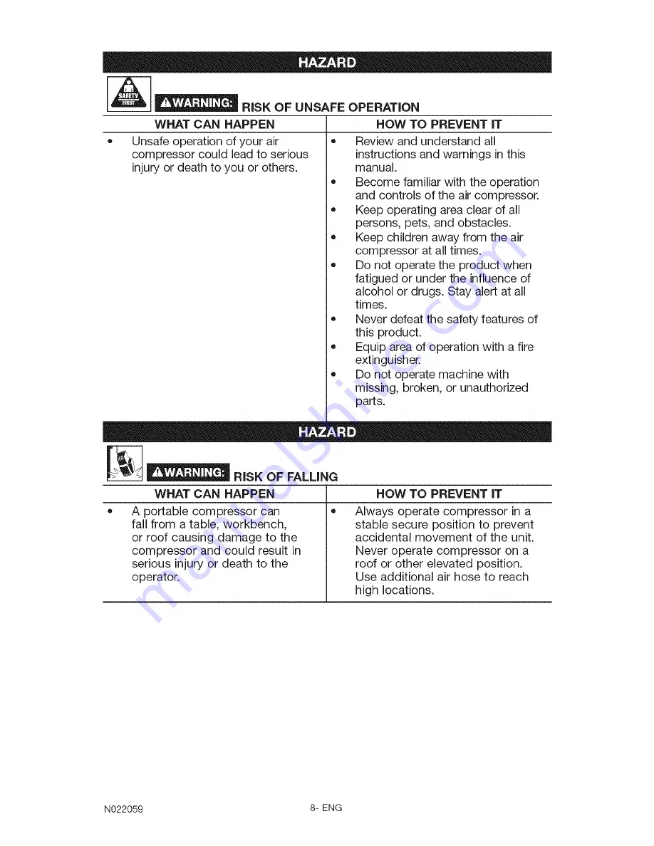 Craftsman 919.167710 Owner'S Manual Download Page 8