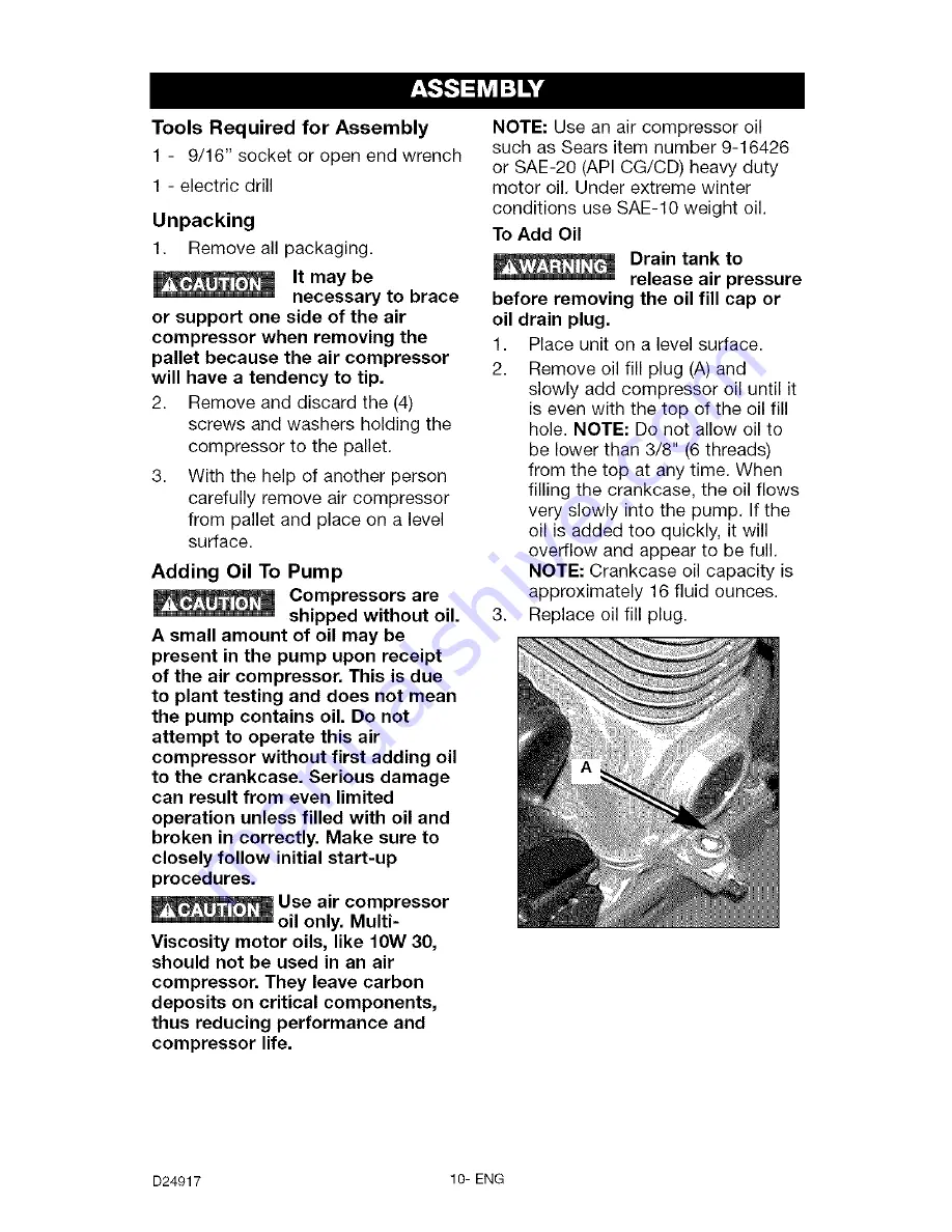 Craftsman 919.184190 Owner'S Manual Download Page 10