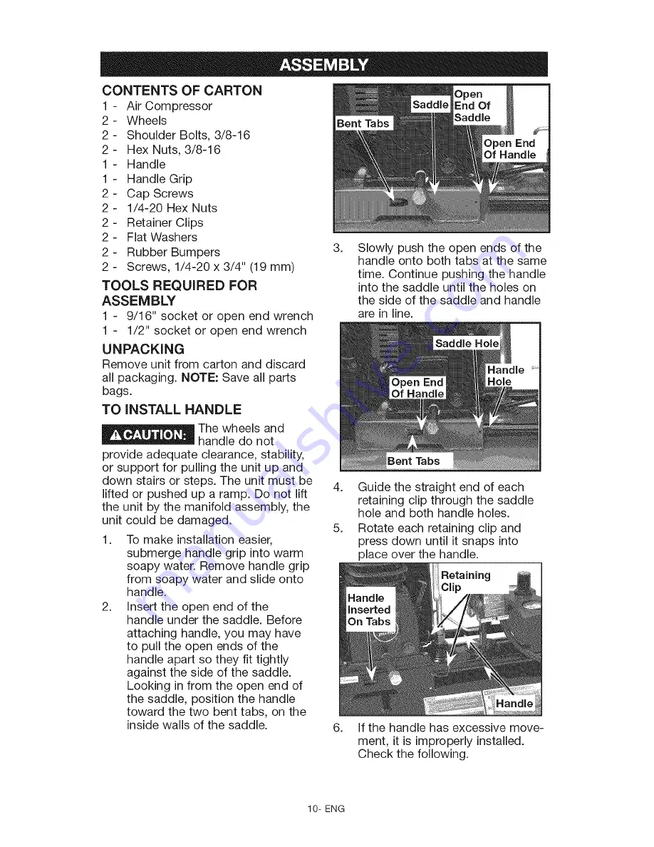 Craftsman 919.195414 Owner'S Manual Download Page 10