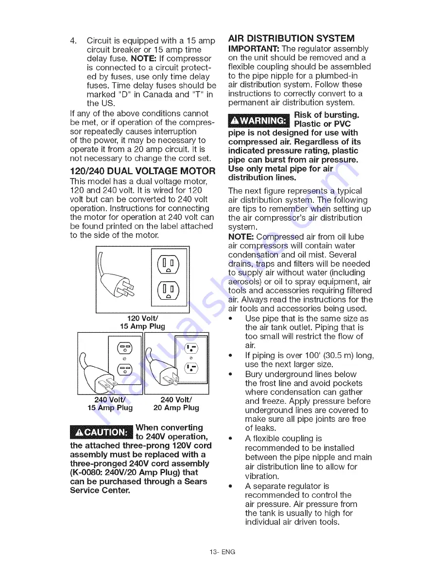 Craftsman 919.195414 Owner'S Manual Download Page 13