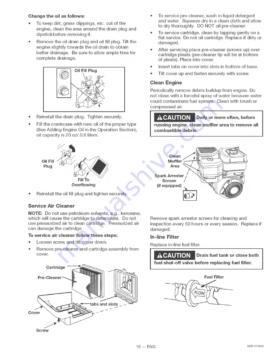 Craftsman 919.670030 Owner'S Manual Download Page 15