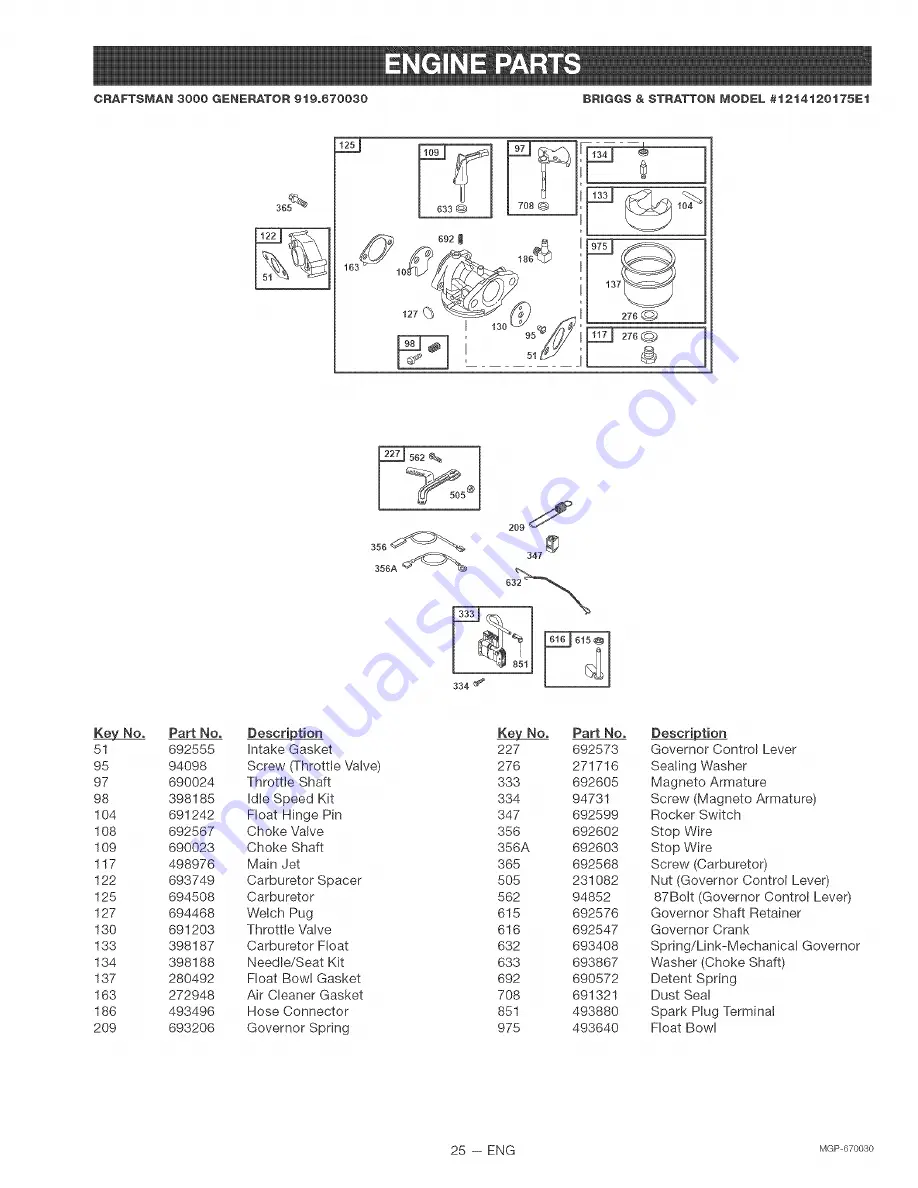 Craftsman 919.670030 Owner'S Manual Download Page 25