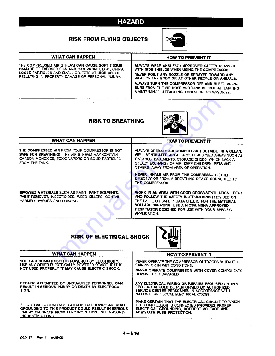 Craftsman 919.727320 Owner'S Manual Download Page 4