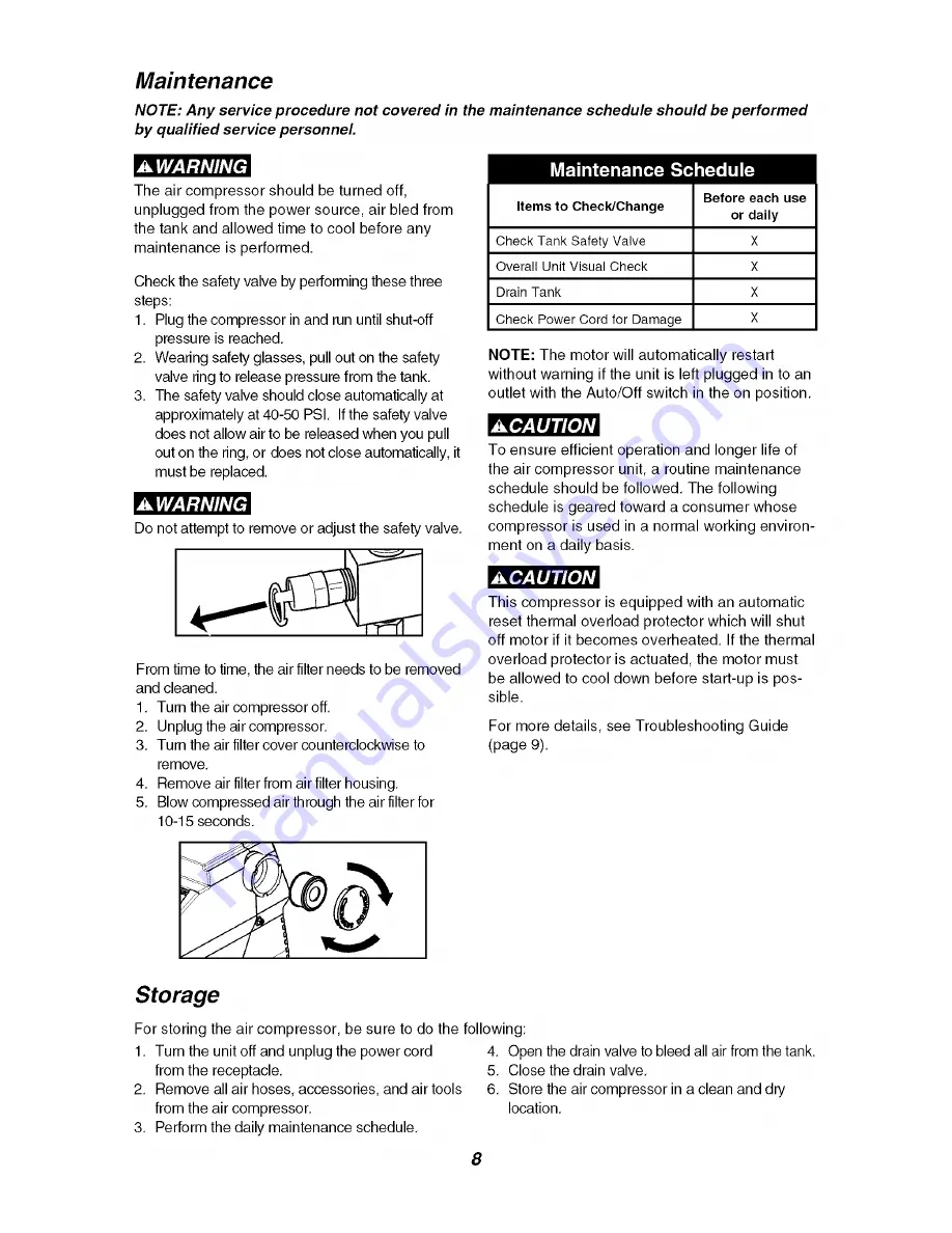 Craftsman 921.164710 Owner'S Manual Download Page 8