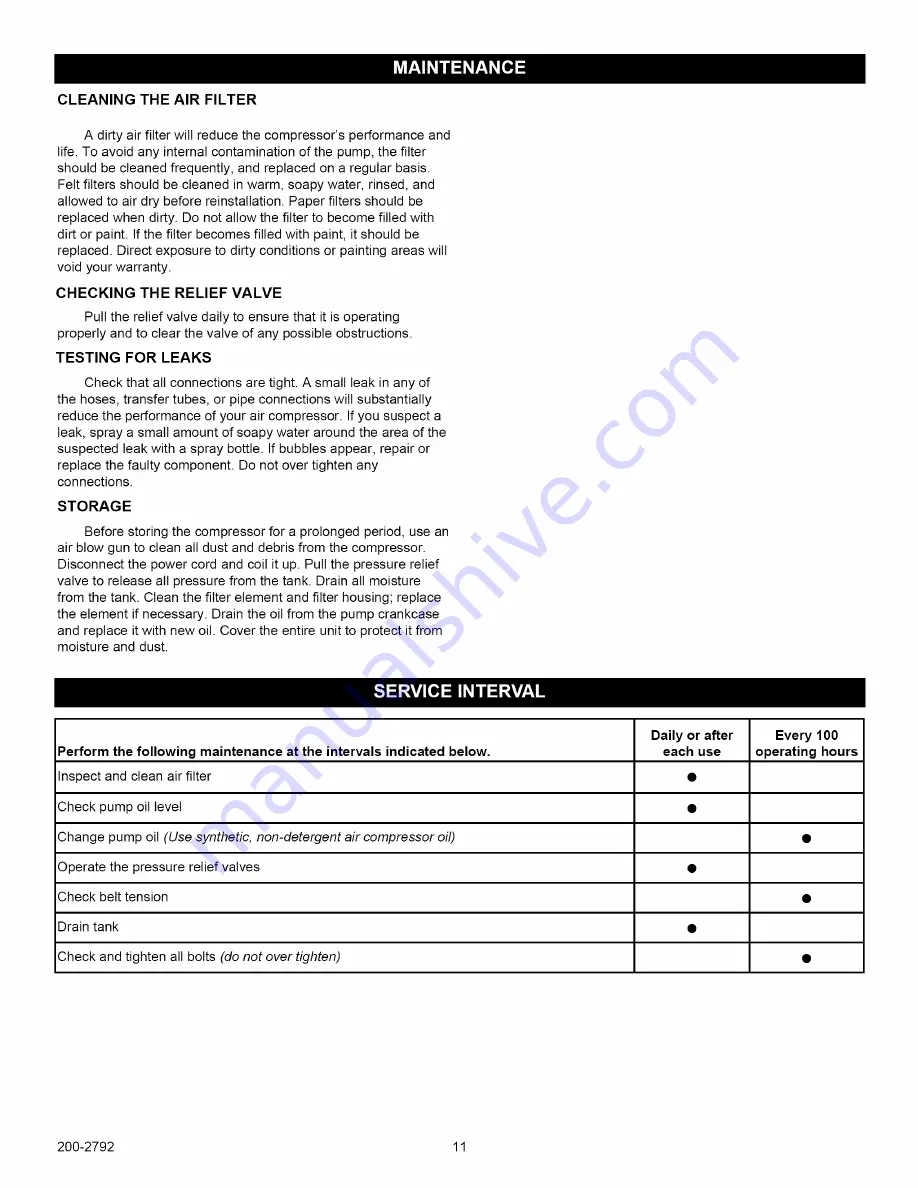 Craftsman 921.16474 Owner'S Manual Download Page 11