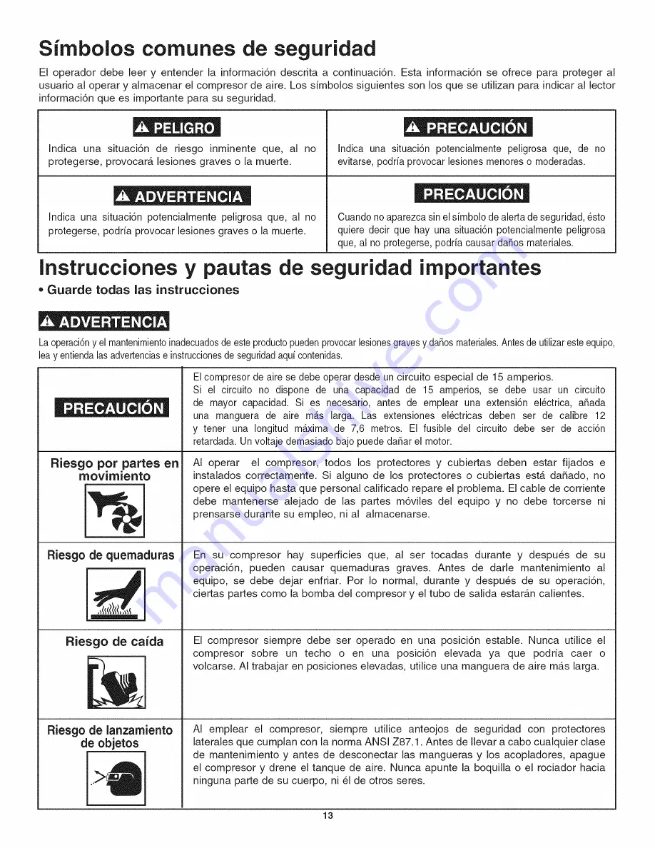 Craftsman 921.166430 Скачать руководство пользователя страница 15