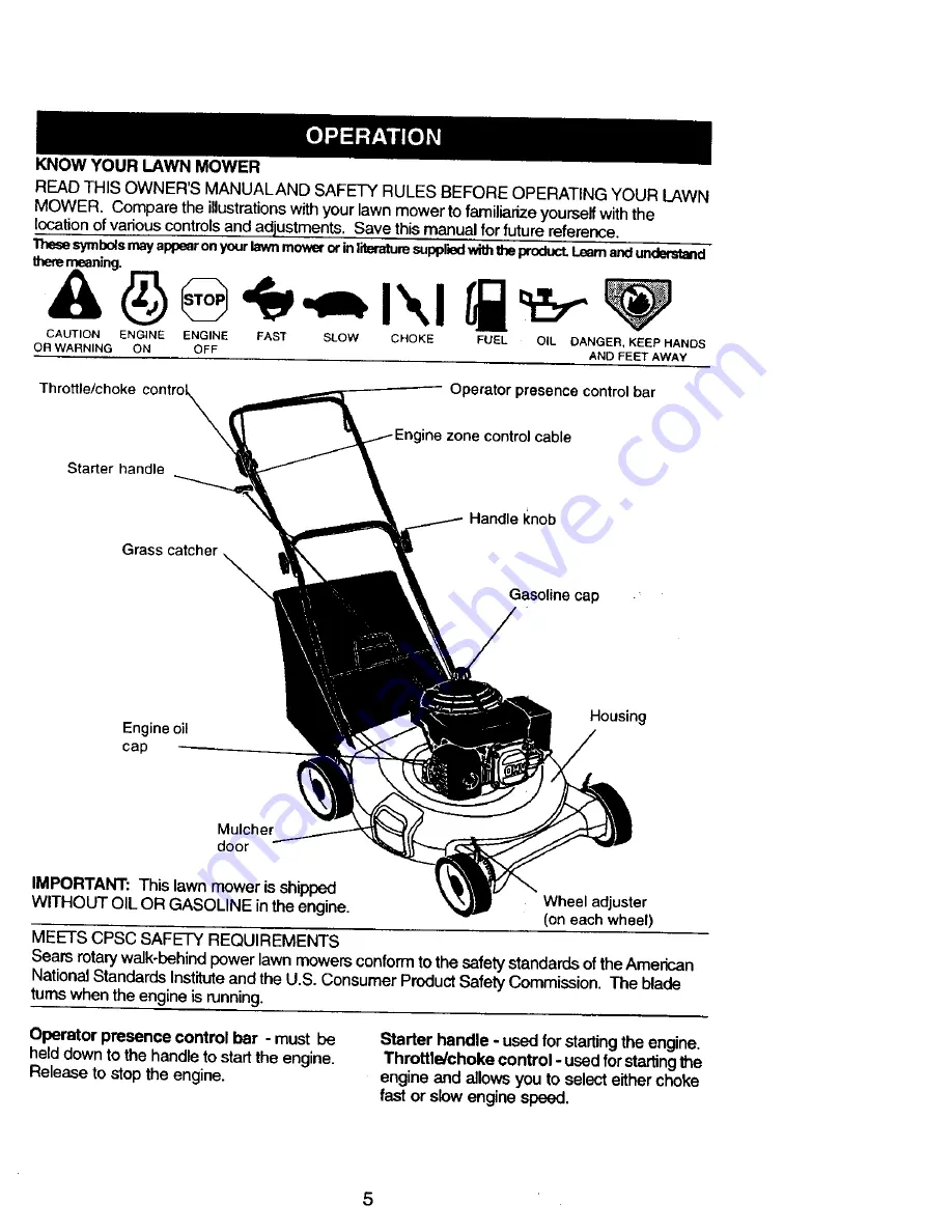 Craftsman 944.360490 Owner'S Manual Download Page 5