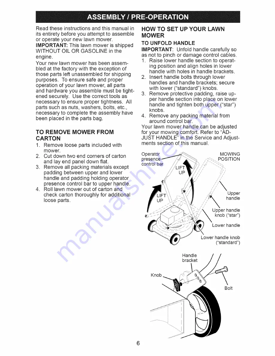 Craftsman 944.361371 Owner'S Manual Download Page 6