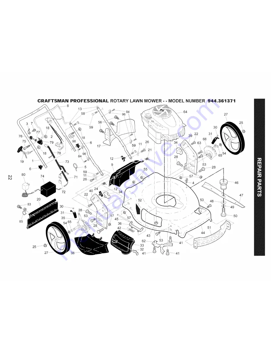 Craftsman 944.361371 Скачать руководство пользователя страница 22