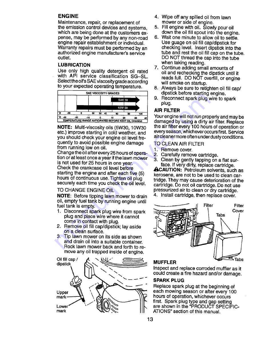 Craftsman 944.365450 Owner'S Manual Download Page 13