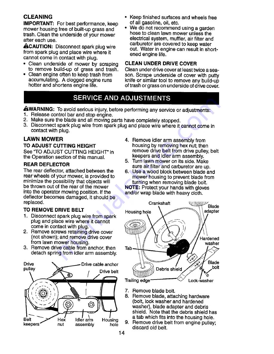 Craftsman 944.365450 Owner'S Manual Download Page 14