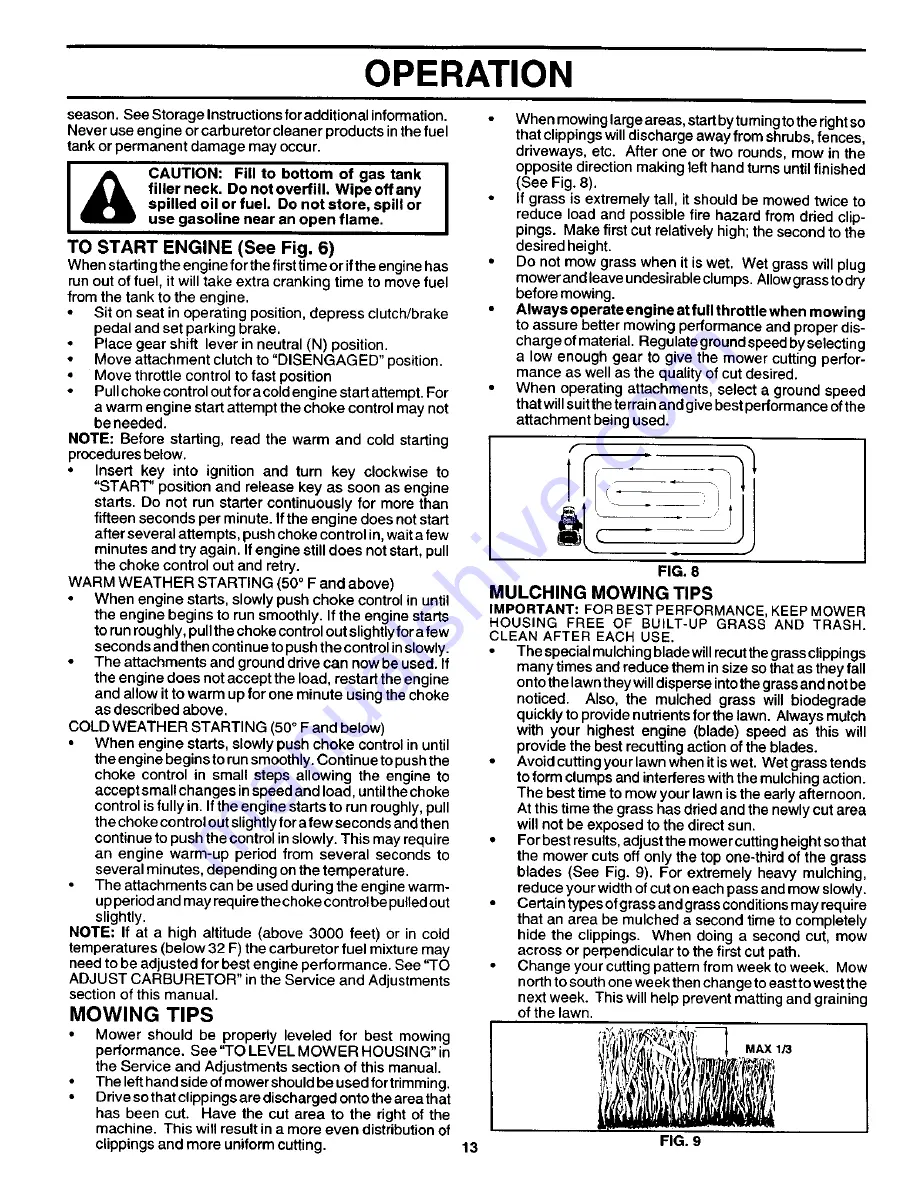 Craftsman 944.600191 Owner'S Manual Download Page 13