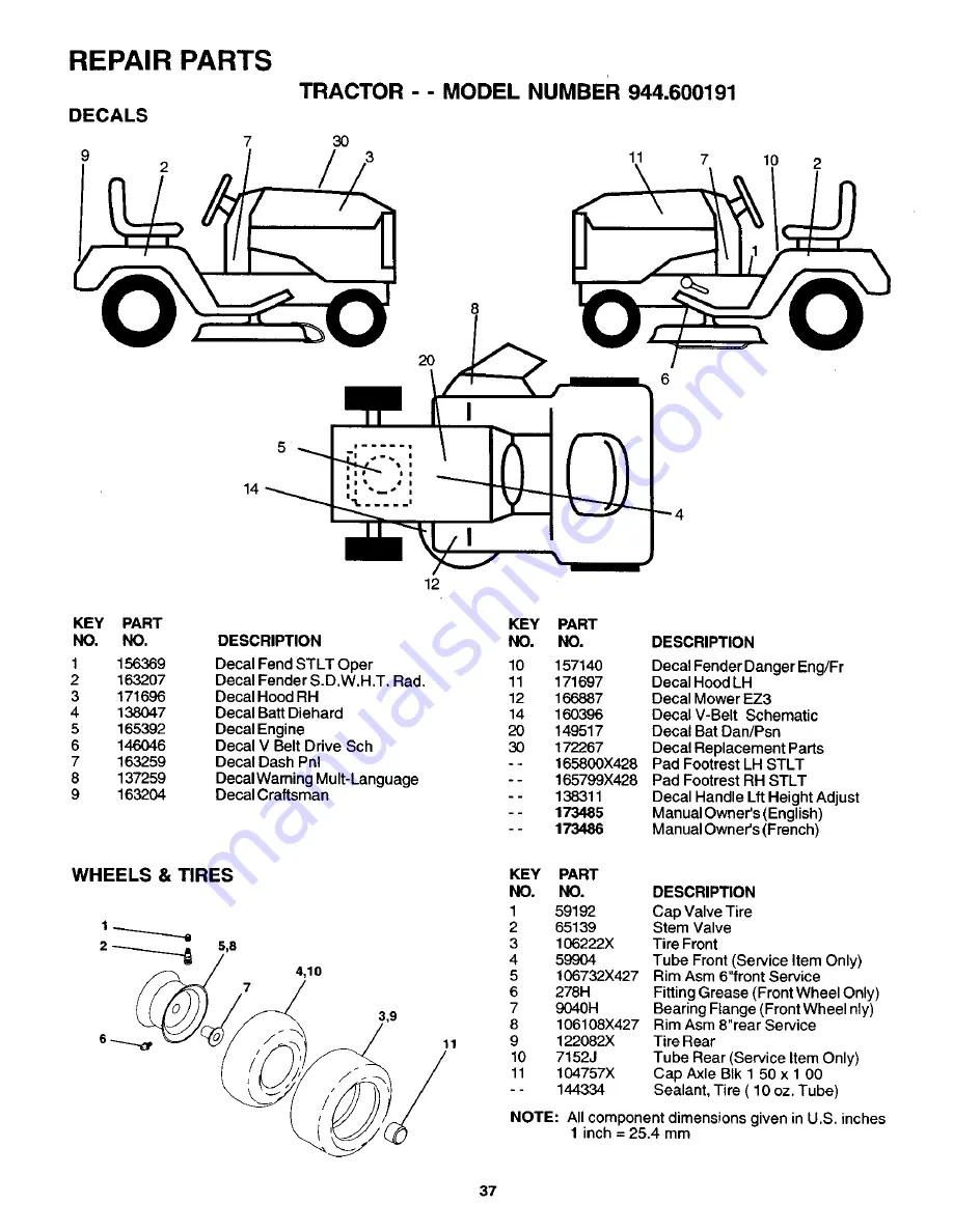 Craftsman 944.600191 Скачать руководство пользователя страница 37