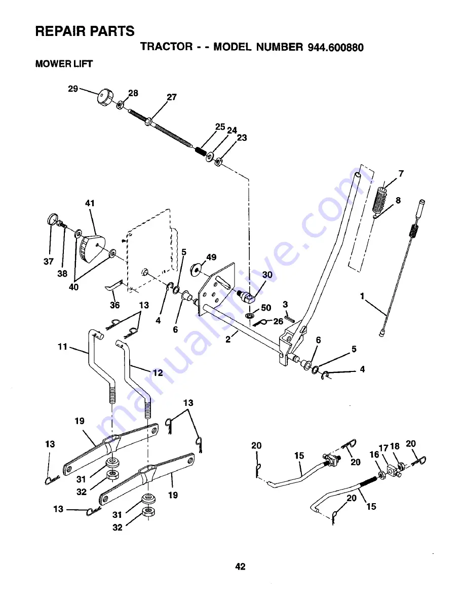 Craftsman 944.600880 Owner'S Manual Download Page 42