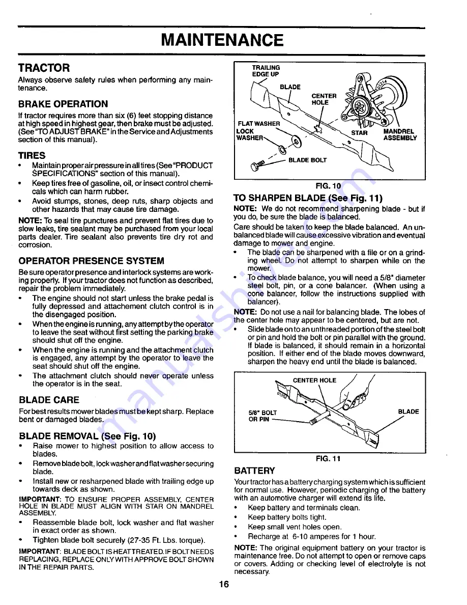 Craftsman 944.604860 Owner'S Manual Download Page 16