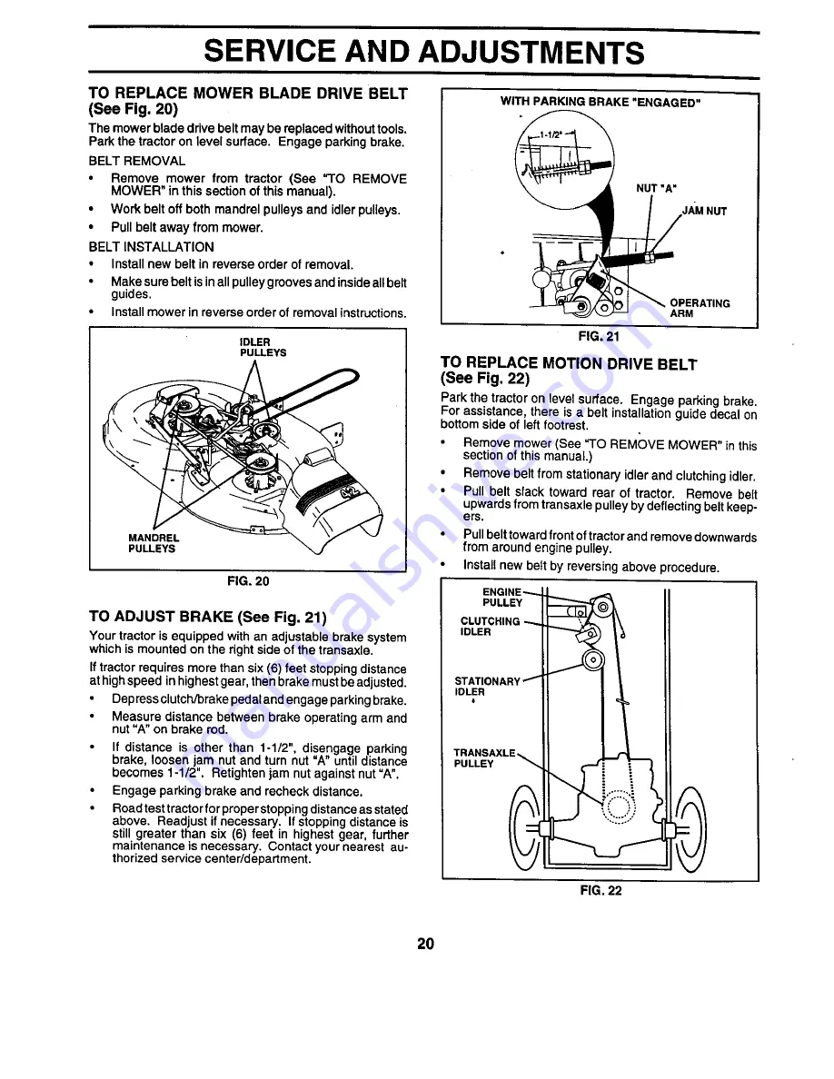 Craftsman 944.609040 Owner'S Manual Download Page 20