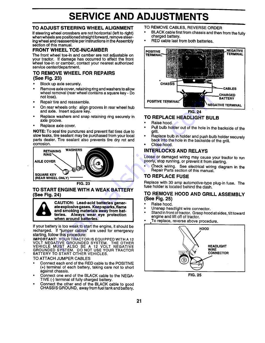 Craftsman 944.609040 Owner'S Manual Download Page 21