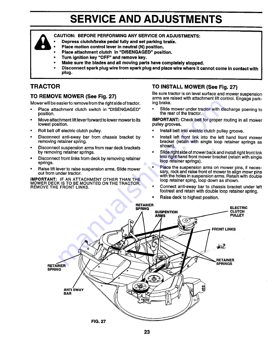 Craftsman 944.609150 Owner'S Manual Download Page 23