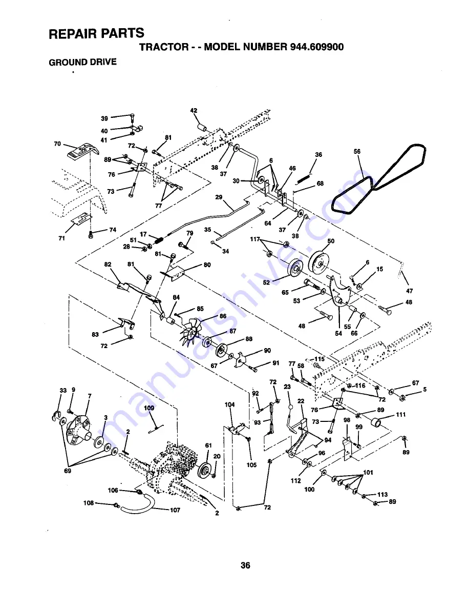 Craftsman 944.609900 Owner'S Manual Download Page 36