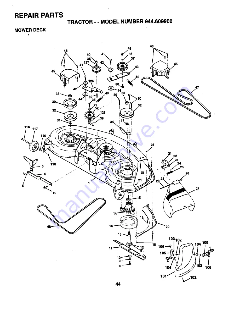 Craftsman 944.609900 Owner'S Manual Download Page 44