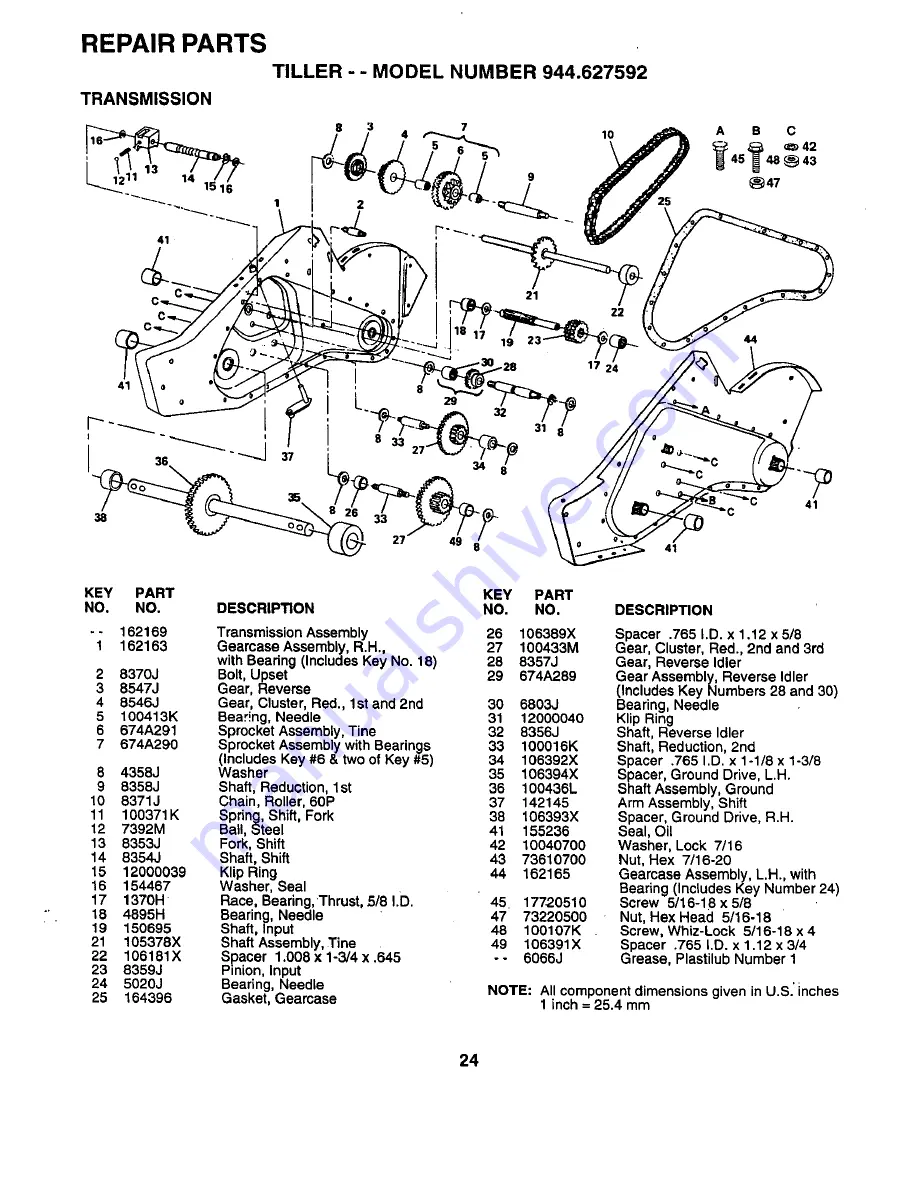 Craftsman 944.627592 Owner'S Manual Download Page 24