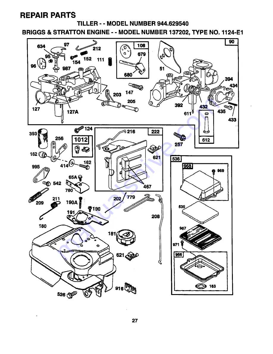 Craftsman 944.629540 Скачать руководство пользователя страница 27