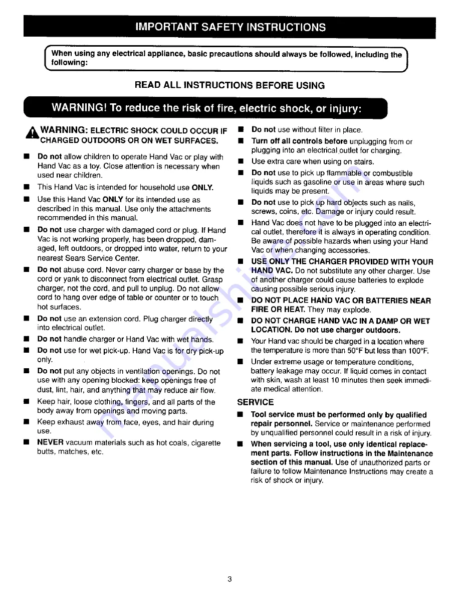 Craftsman 973.114090 Operator'S Manual Download Page 3