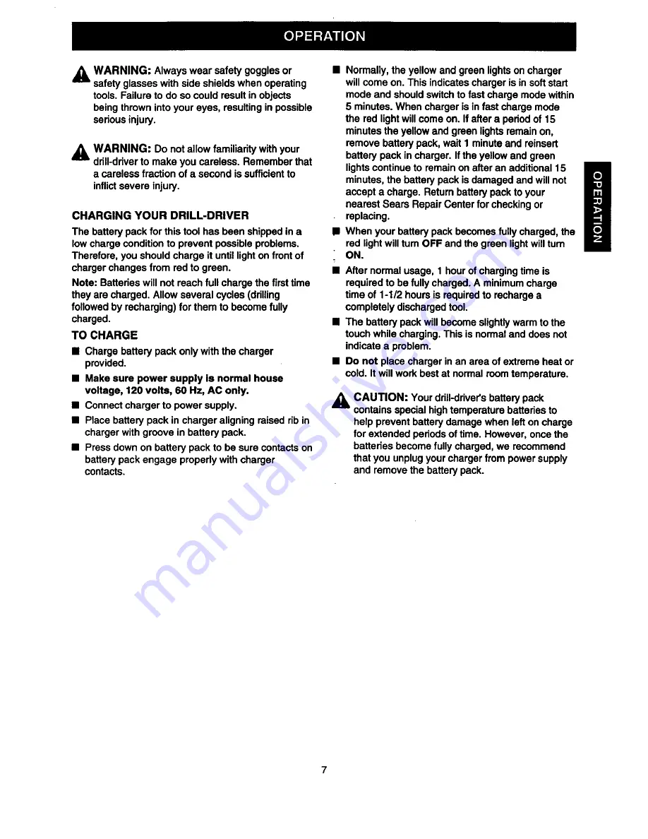 Craftsman 973.274880 Owner'S Manual Download Page 7