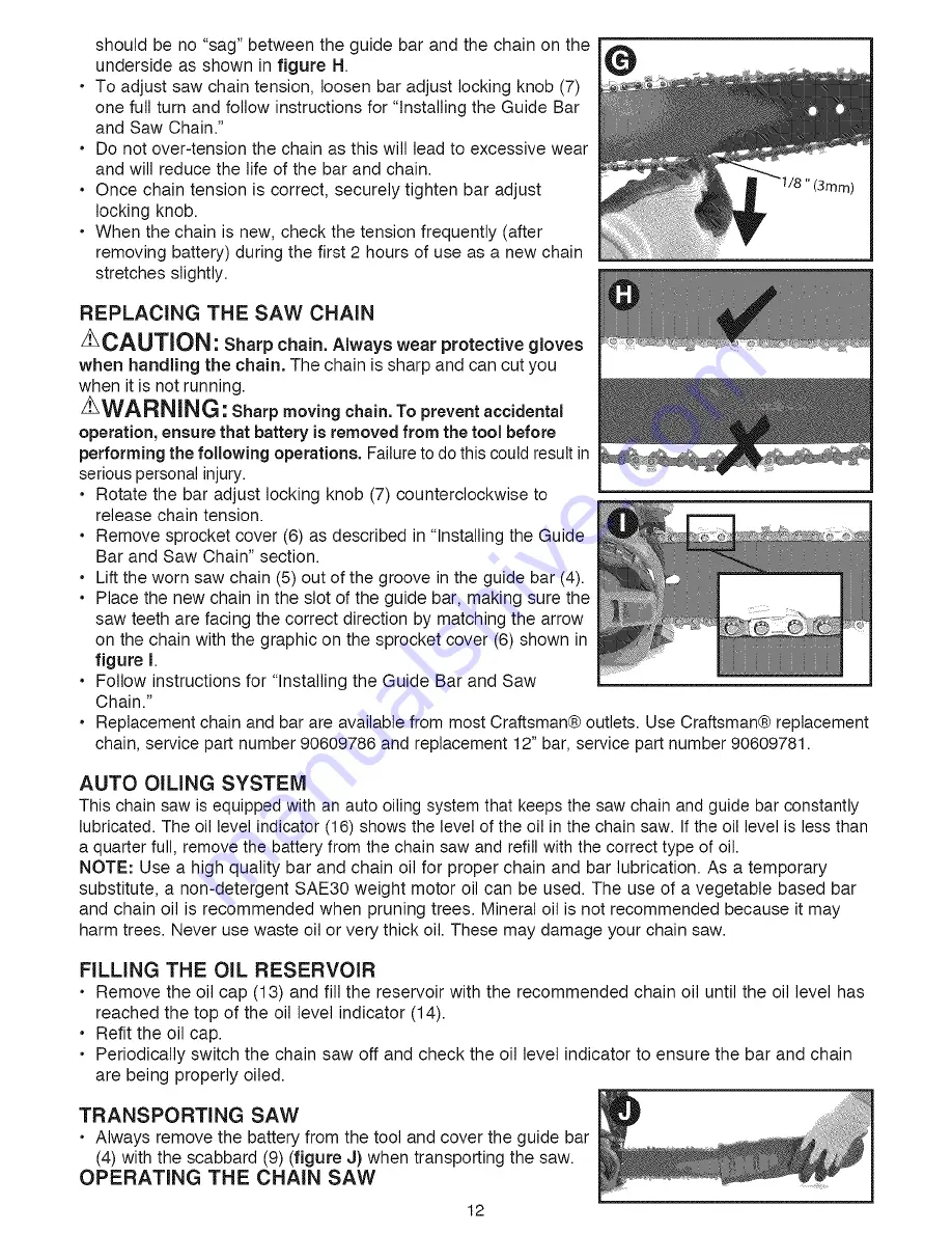 Craftsman 98023 Operator'S Manual Download Page 12