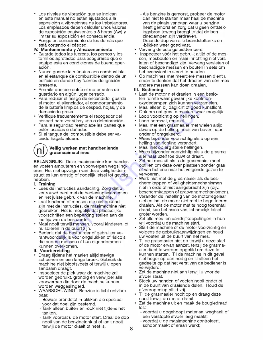 Craftsman 99211 Instruction Manual Download Page 8