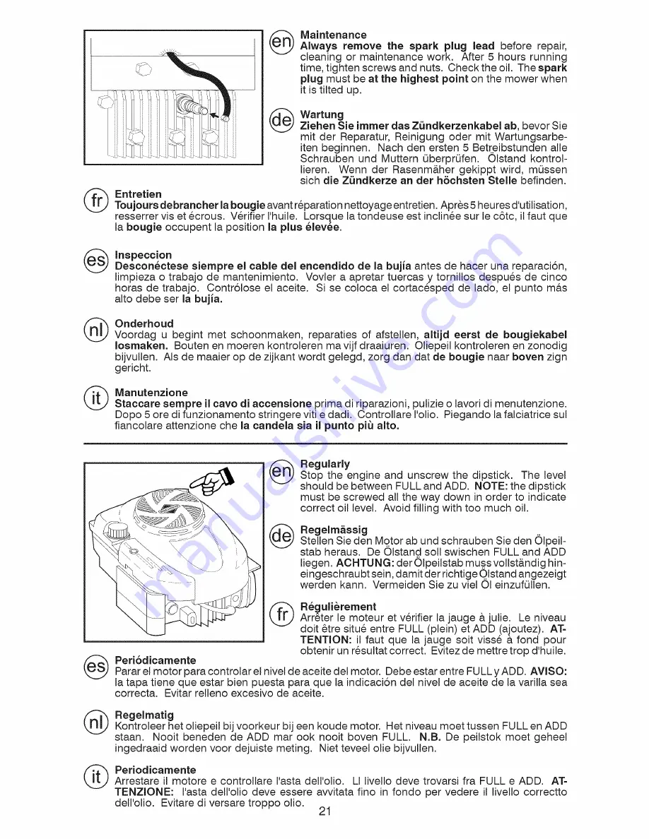 Craftsman 99211 Скачать руководство пользователя страница 21