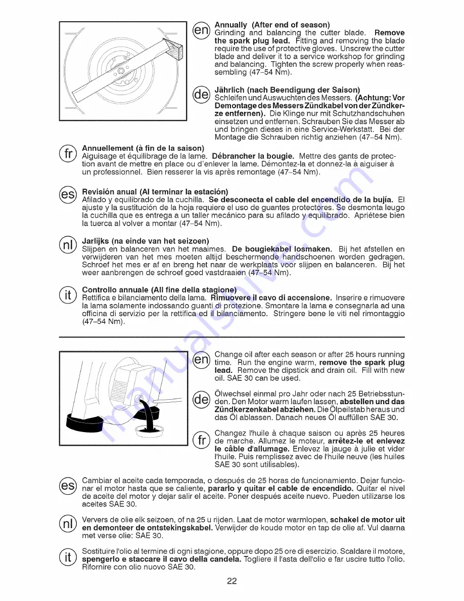 Craftsman 99211 Instruction Manual Download Page 22