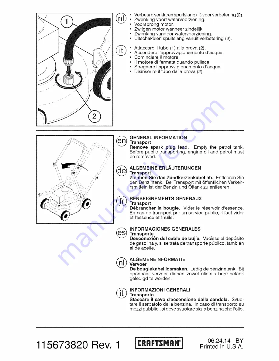 Craftsman 99211 Instruction Manual Download Page 24