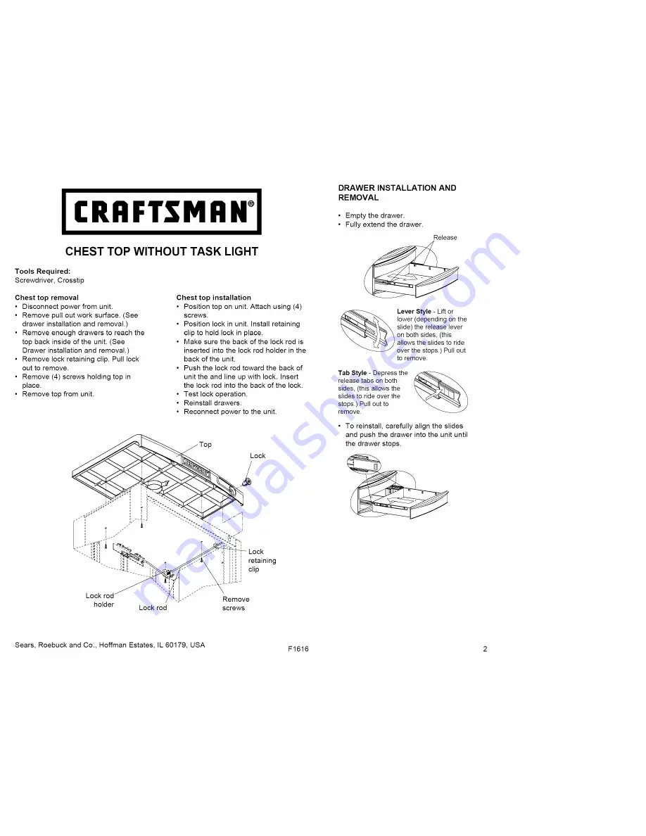 Craftsman AXS 706.59668 Owner'S Manual Download Page 11