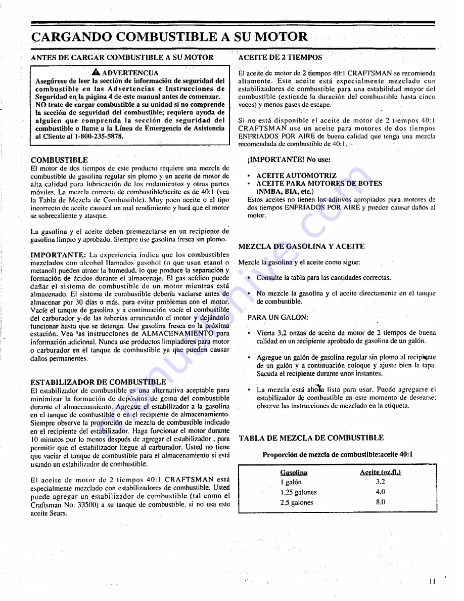 Craftsman BRUSHWACKER 358.798260-32cc Operator'S Manual Download Page 40